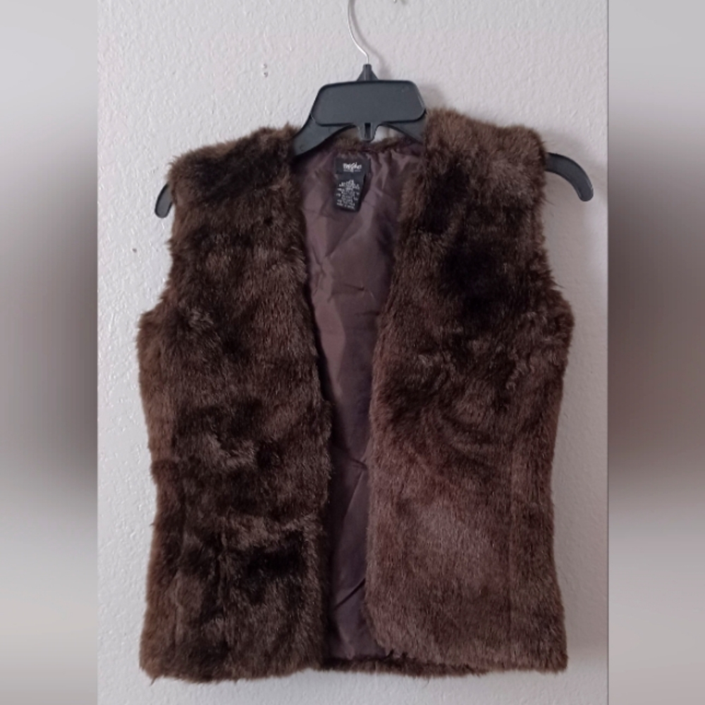 Faux fur vest